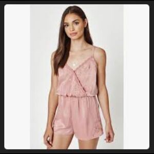 Kendall and Kylie rose colored romper